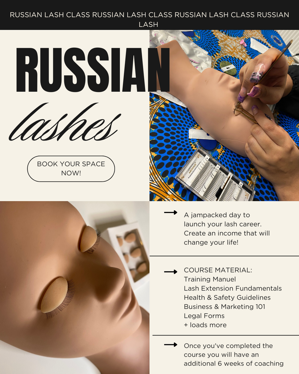 BBYCACADEMY Learn Hybrid and Russian Lash Extensions