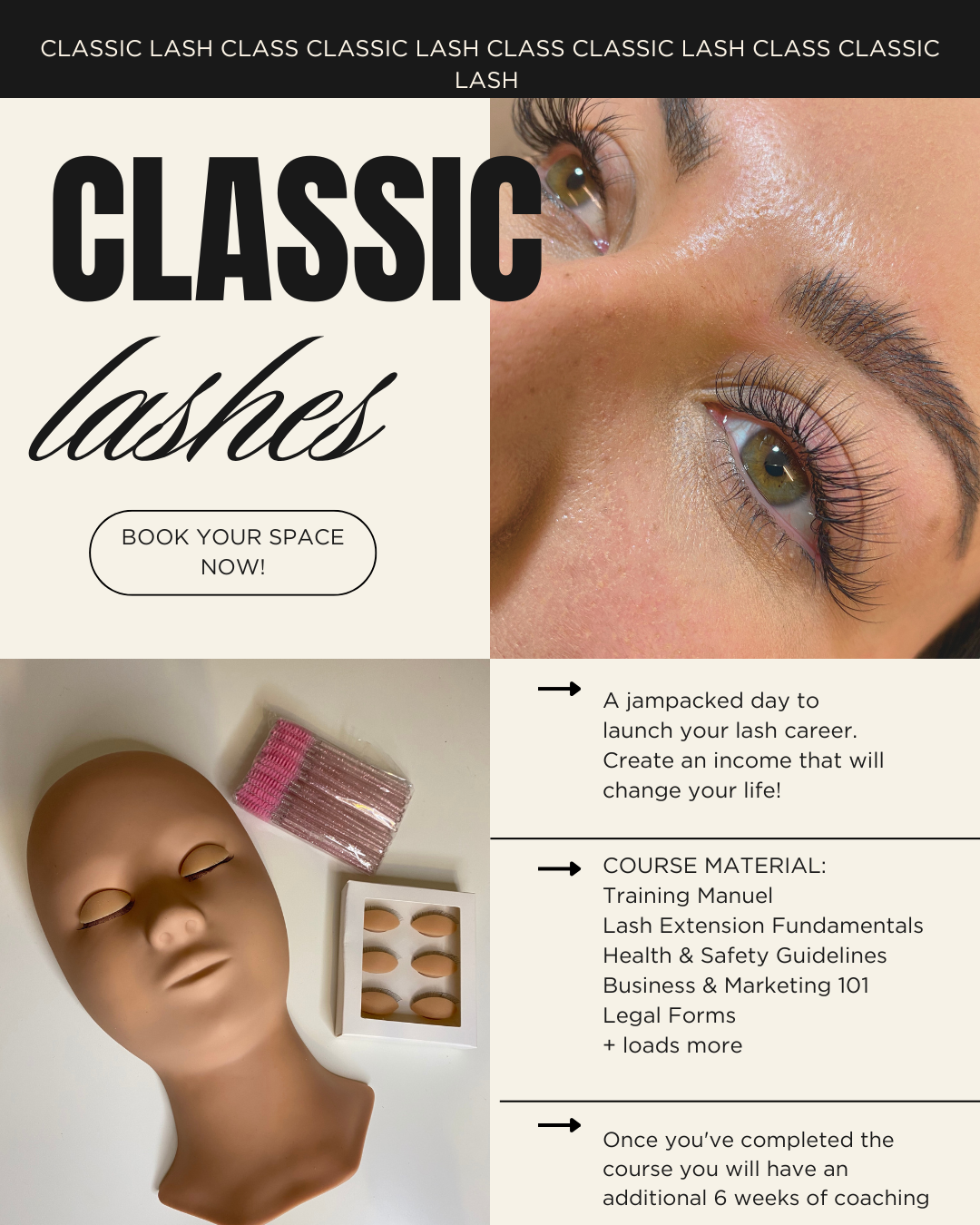 BBYCACADEMY Learn Classic, Hybrid and Russian Lash Extensions + Business Toolkit