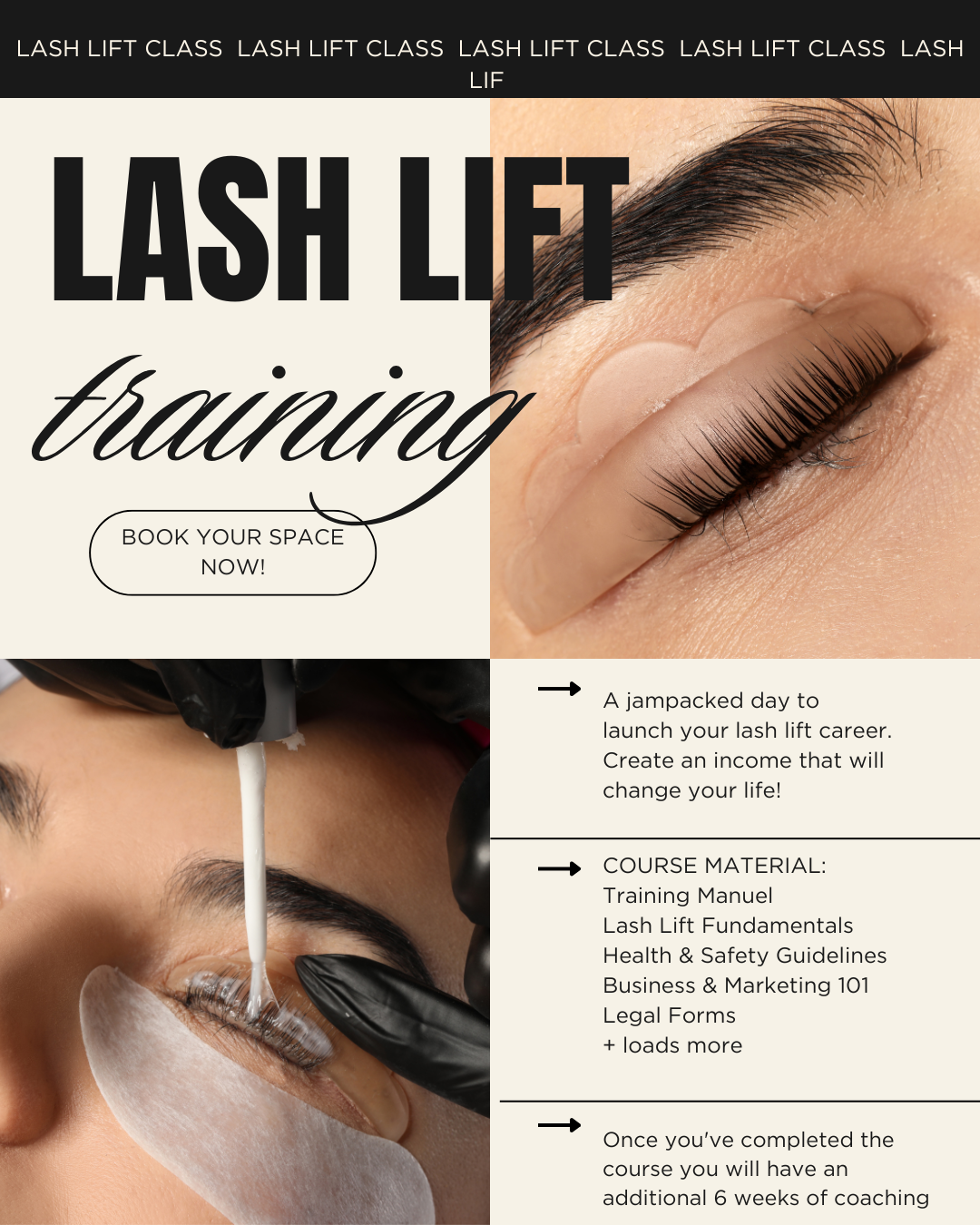 BBYCACADEMY Learn Lash Lift & Tint plus Brow Lamination