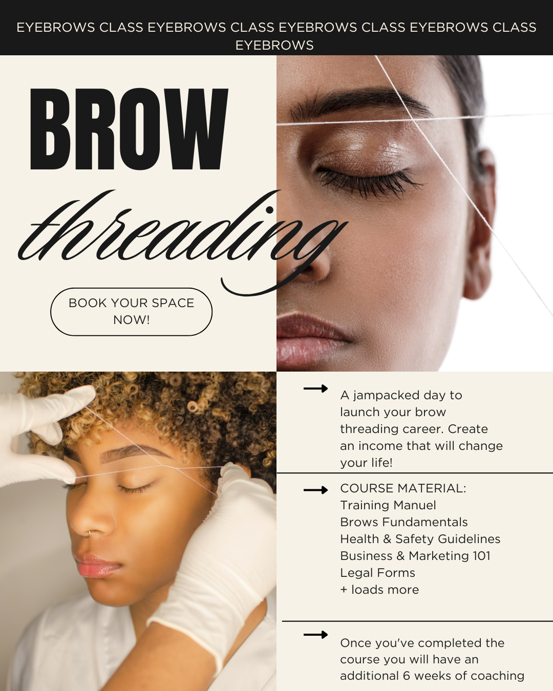 BBYCACADEMY Learn Brow Threading