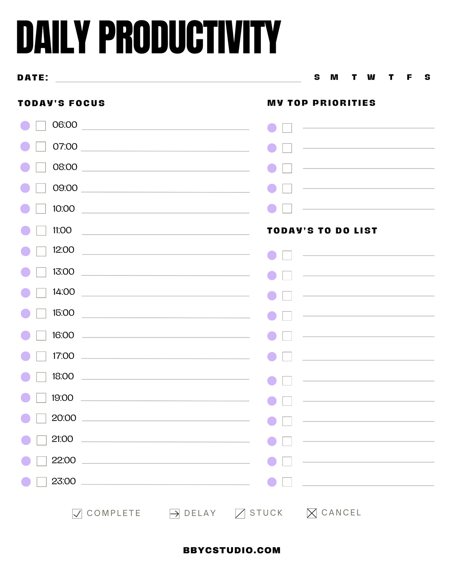 Weekly Productivity Workbook