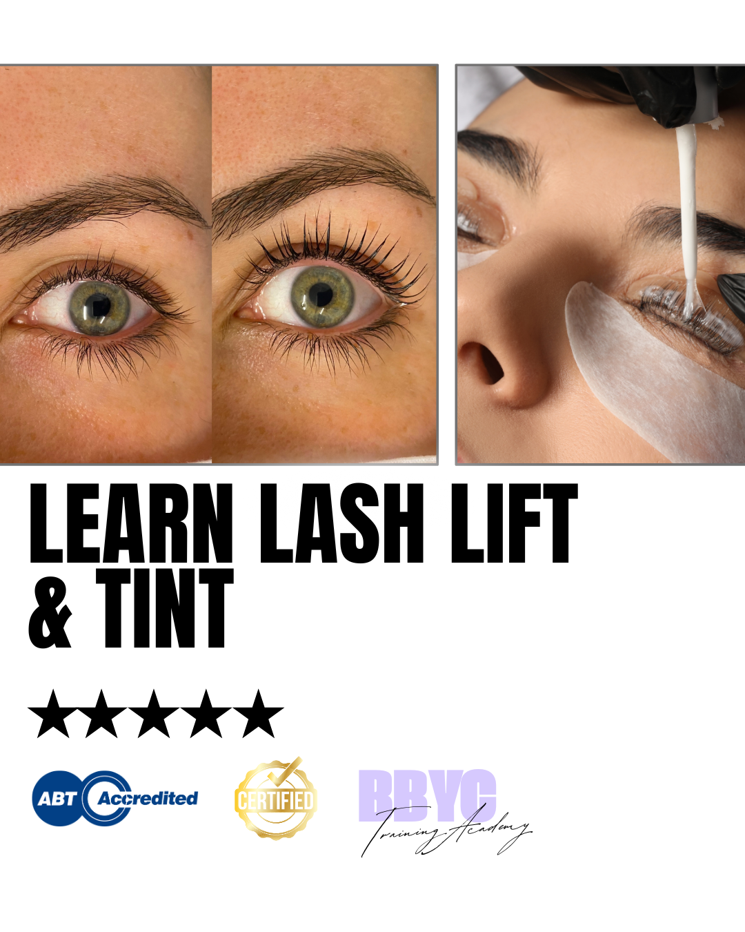 BBYCACADEMY Learn Lash Lift and Tint