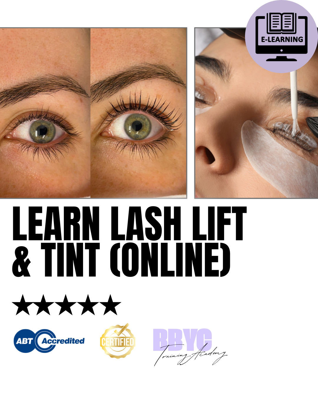 BBYCACADEMY Learn Lash Lift & Tint Course (ONLINE)