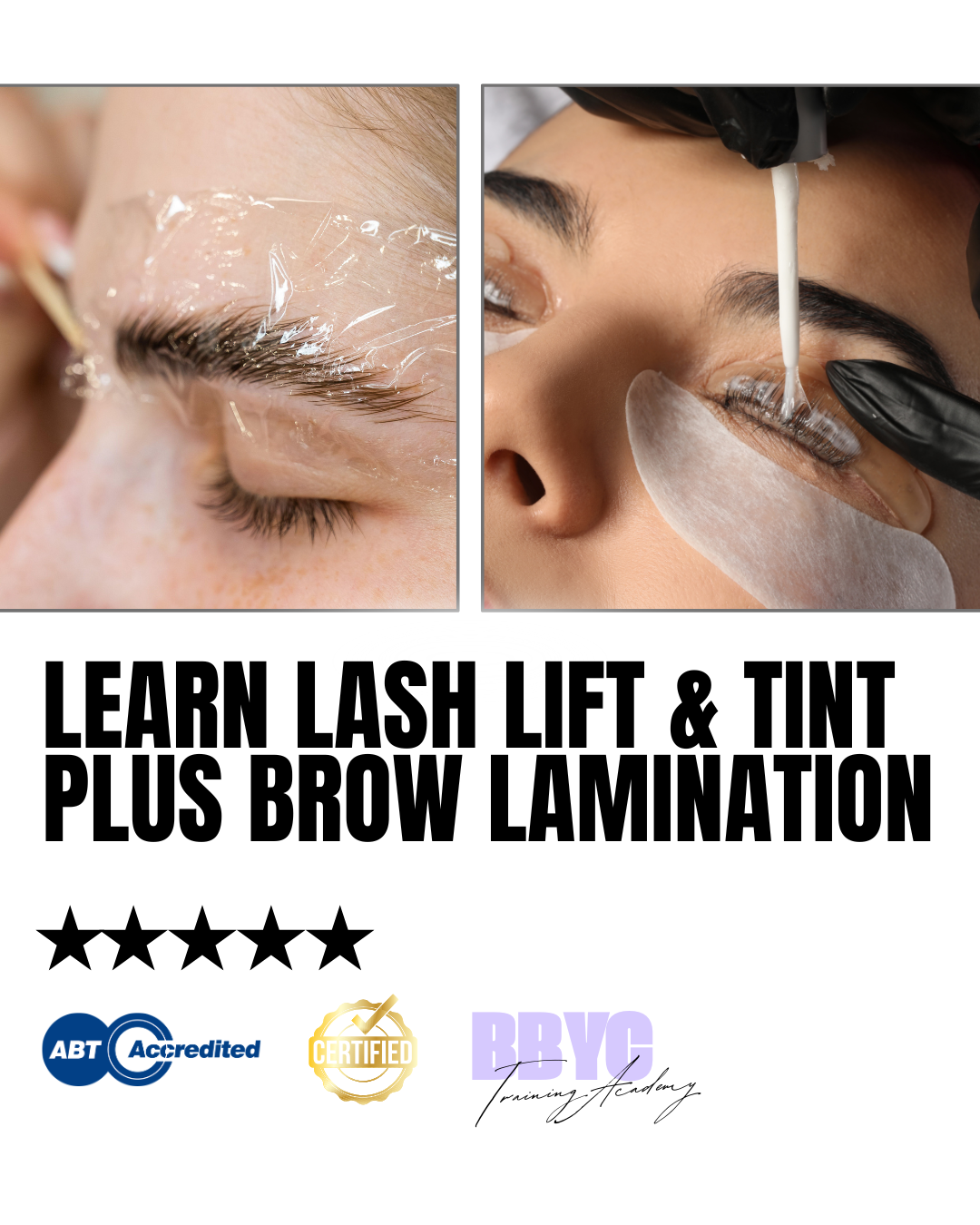 BBYCACADEMY Learn Lash Lift & Tint plus Brow Lamination